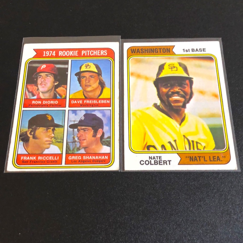 1974 Topps Baseball Lot Washington variations (2)